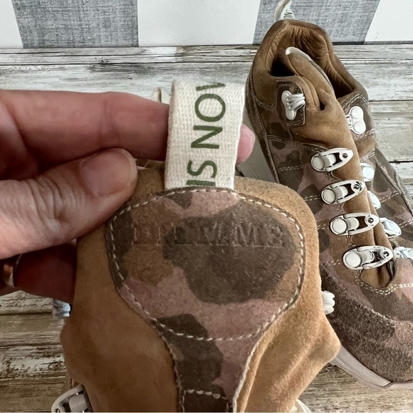 Diemme Pink Camo Suede Hiking Sneaker - Missing Laces - Picture 7 of 13